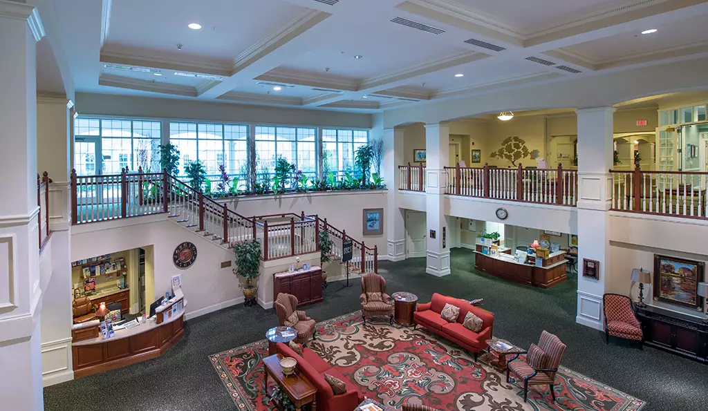 Photo of Oak Hammock - Gainesville, FL, United States. Community Gallery - The Commons Building serves as the main lobby to the facility and a gathering place for friends and neighbors.