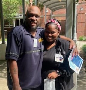 Randall with daughter, Zahria, age 24.