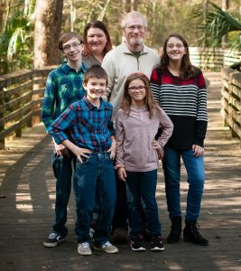 Daniel Eakins and his family.
