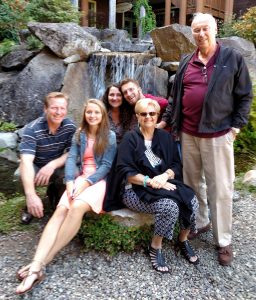 Gloria Nelson with family.