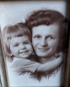 Gloria Nelson with her mother.