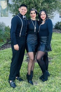 Nadia Luna with her children, Giovanni and Ariana.
