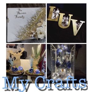 Examples of Katrina Peterson's crafts.