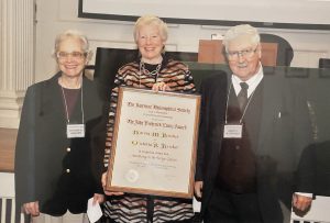 Victoria and Harvey Bricker receiving the Donald E. Osterbrock Book Prize from the Historical Astronomy Division of the American Astronomical Society.