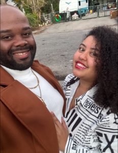 Amber Mann and her husband, Jokeel Graham.