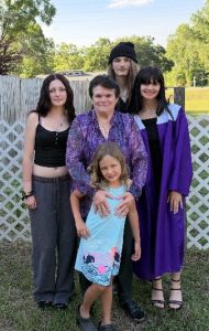 Carolyn Robinson's grandchildren with her mom, Bonnie Troy. Left to right, Hailey, Bonnie, Elizabeth, Christopher and Kyla