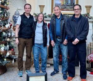 Lis Cherr, with father and brothers. (Left to right: Jonathan Cherr, Lis, Donald Cherr and Gregory Cherr.
