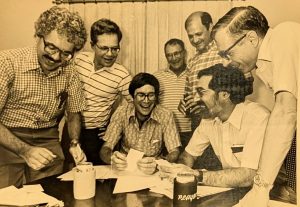 Charles (front right) playing Ball Park Baseball with friends (circa 1979)