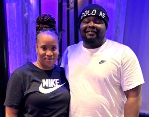 Maddie McCray with her Maddie McCray with her fiancé Anthony Washington.