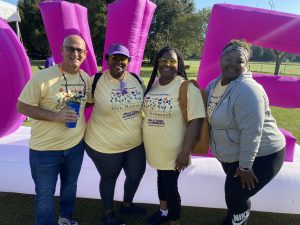 Kevin Ahmadi with Team Members at the Walk to End Alzheimer's.
