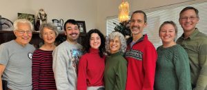 George and Karen Arola with family (left to right: grandson-Joshua, granddaughter-Elianna, parents of grandchildren, Shannon & Travis (son), Anja & Kyle (son))