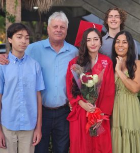 Mike Dudley and family (left to right, Michael, Mike, Rebecca and Danielle.)