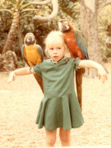 Donna Pridgen, age five, at Busch Gardens.
