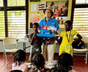 Sandy Furches teaching in Jamaica.